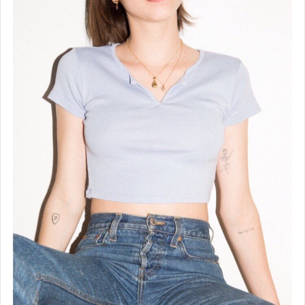 Brandy/john galt blue ashlyn tee